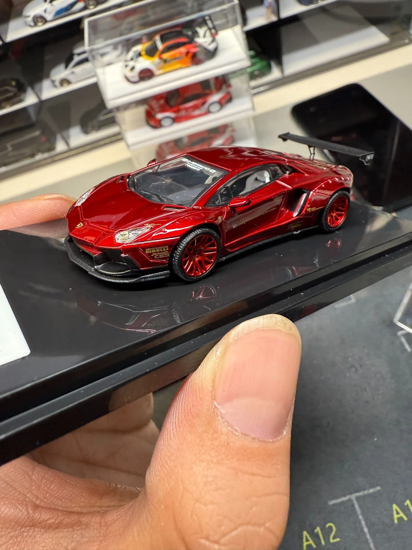 Diecast JEC 1:64 Scale Lamborghini Widebody Modified Sports Car LB LP700-4 1.0 Alloy Car Model