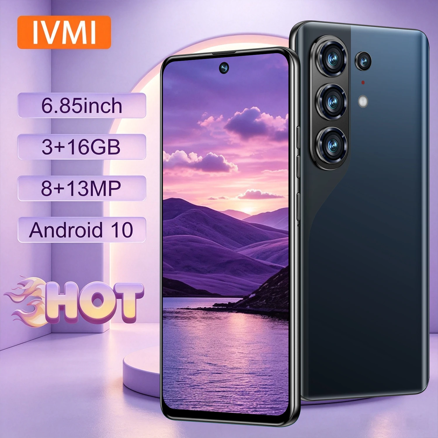 IVMI Smartphones S27 Ultra 3GB+16GB 6.85