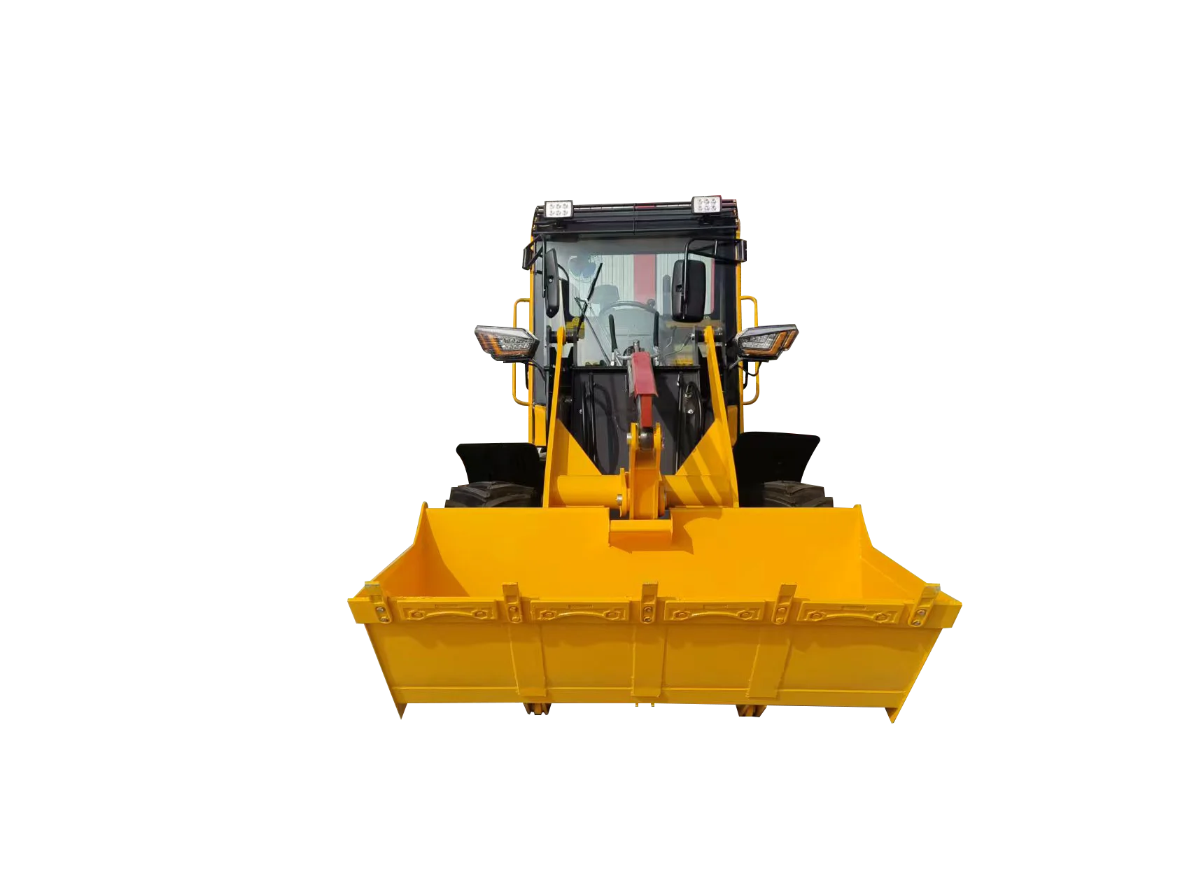 

5-ton energy-saving telescopic arm wheel loader, equipped with engine, advanced hydraulic system, and bucket accessories
