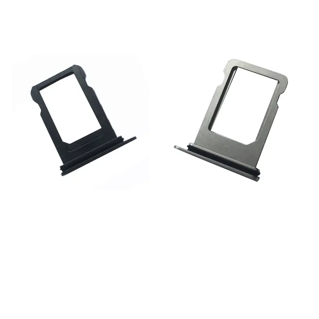 2 Pieces SIM Card Slot Holder Replacement Compatible Tray Metal for Iphone X Restore Damaged Parts