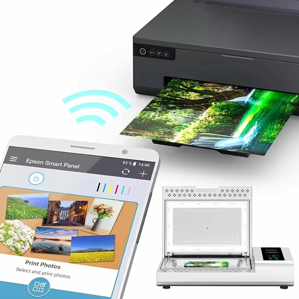 

Gold Seller New Auto Desktop L805 L8058 A4 Sublimation Digital Printer L18050 A3 Printer UV Inkjet DTF for PVC ID Cards & CD/DVD