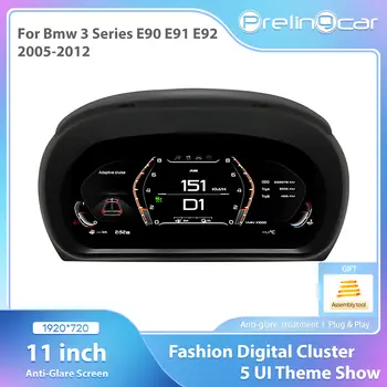 1920*720 汽車液晶儀表板適用於BMW 3 系列 E90 E91 E92 2005 6 7 8 9 10 11 12 系列 Virtuele 駕駛艙 Snelheidsmeter Voor 10 最佳銷售 數位儀錶板汽車 - №2