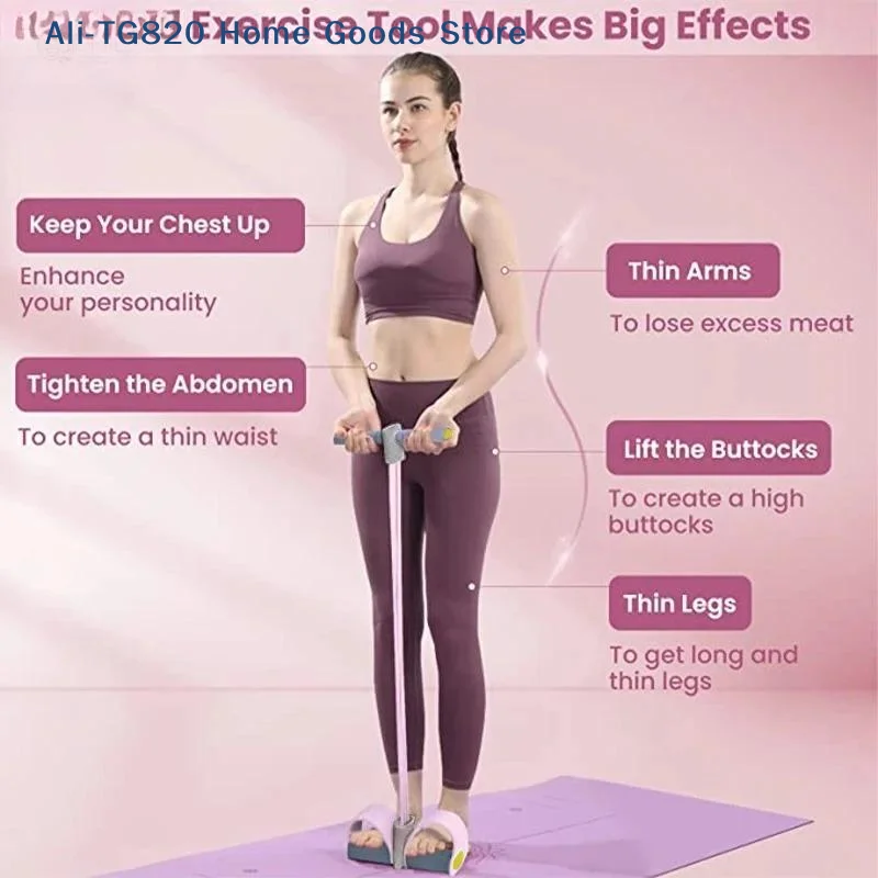[TG820]4-Tube Resistance Bands - Yoga Pedal Puller Fitness Equipment 评论和价格