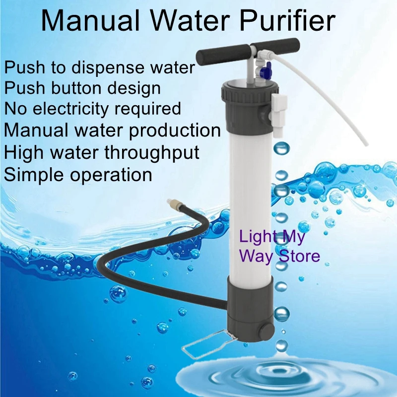 Small Manual Portable Filter Emergency Rescue Filter Water Purifier Outdoor Field Water Purification Equipment