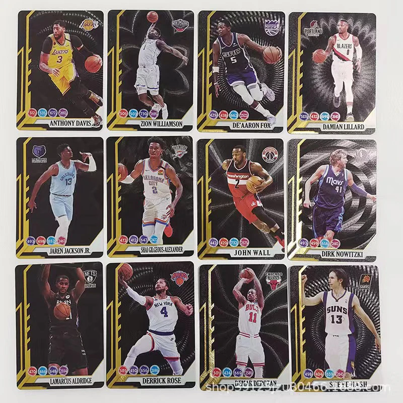 Panini Cards Gold Foil NBA Basketball Stars 55pcs/back Jame Curry Random Cards Boys Collectible Cards Christmas Birthday Present