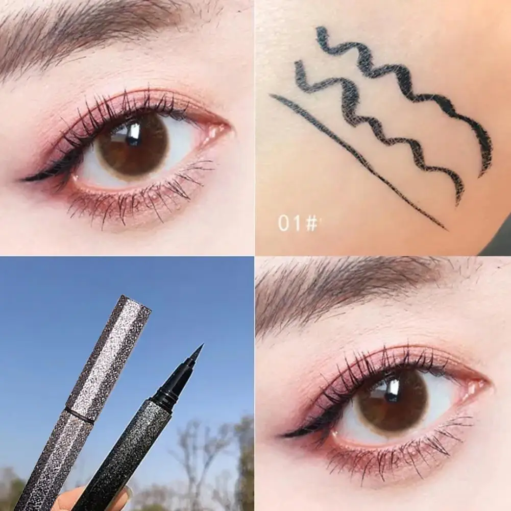 Waterproof Liquid Eyeliner Pencil Eye Makeup Cosmetics Tools Lasting Pen Eyeliner Pen Eyeliner Natural Long Smudge-proof E6n6