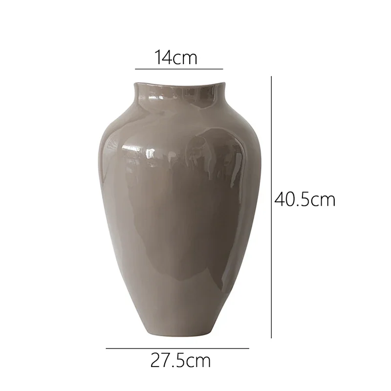 c13- Ceramic Living Room Decoration Hydroponic Vase Entrance Tabletop Ornament Display Piece