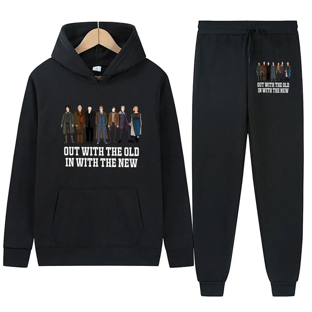 Old Friends - Retro، Group - مجموعة ملابس رياضية كاجوال بتصميم بطابع هوديي #3