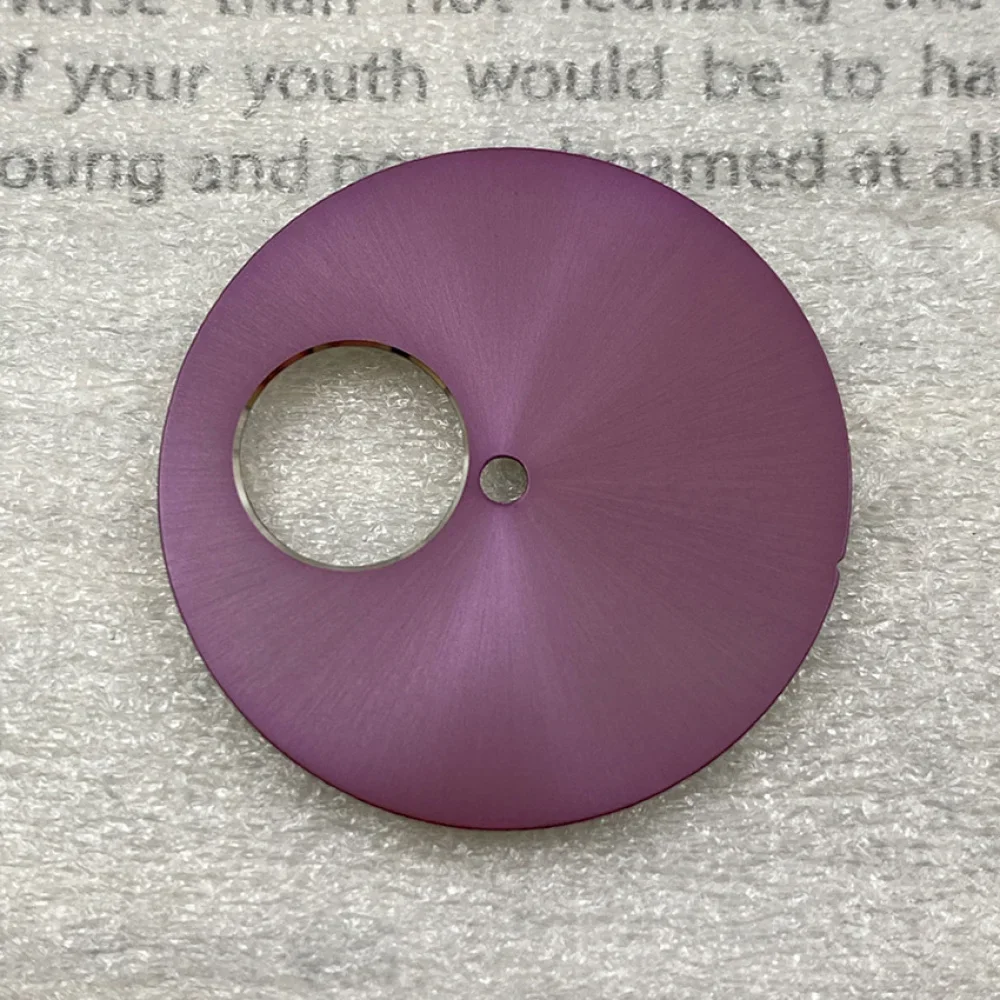 NH38 30.5mm Watch Dial Sunray-pattern Empty Wordless Skeleton Dial Modifying Watch Face One-Hole for NH38 Movement