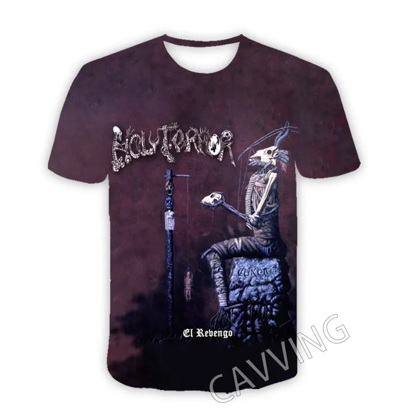 CAVVING 3D Printed  Holy Terror Rock  Casual T-shirts  Hip Hop T Shirts Harajuku Styles Tops Clothing for Men/women