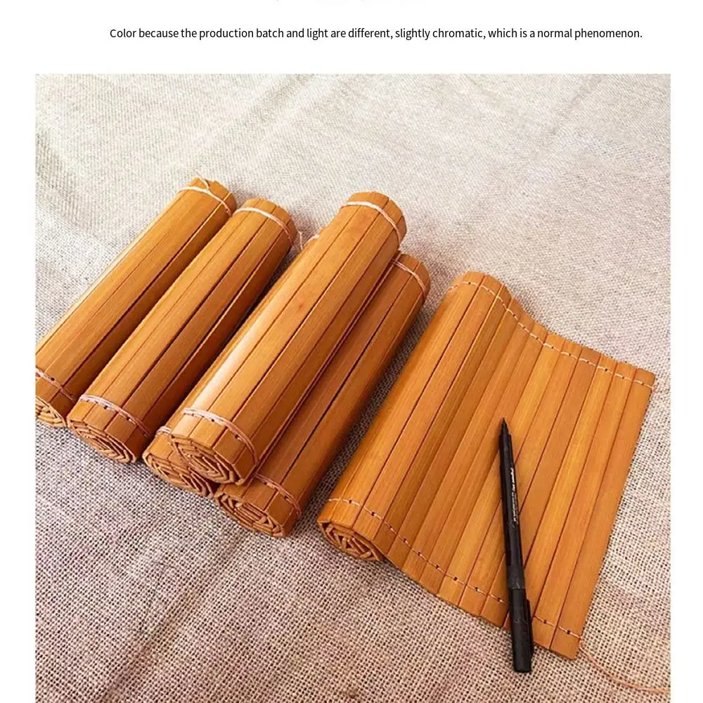 Creative Writable Blank Bamboo Simple Ancient Style Classic Calligraphy Practice Bamboo Book Durable Smooth Surface