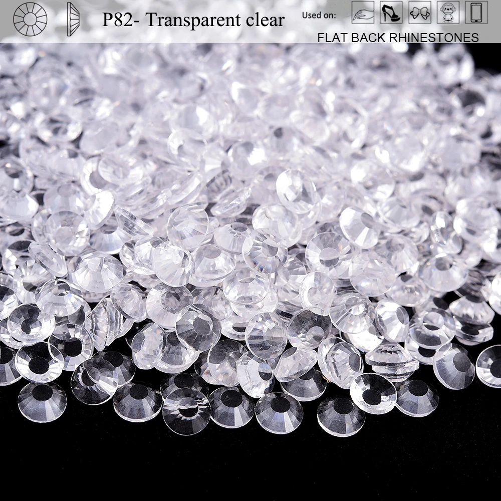 Oleeya P71-P94 SS3-SS30 Kristall Nicht-Hotfix Silber Flache Edelsteine Dekorationen DIY Glitzersteine Strass für Handarbeiten – Detail 1