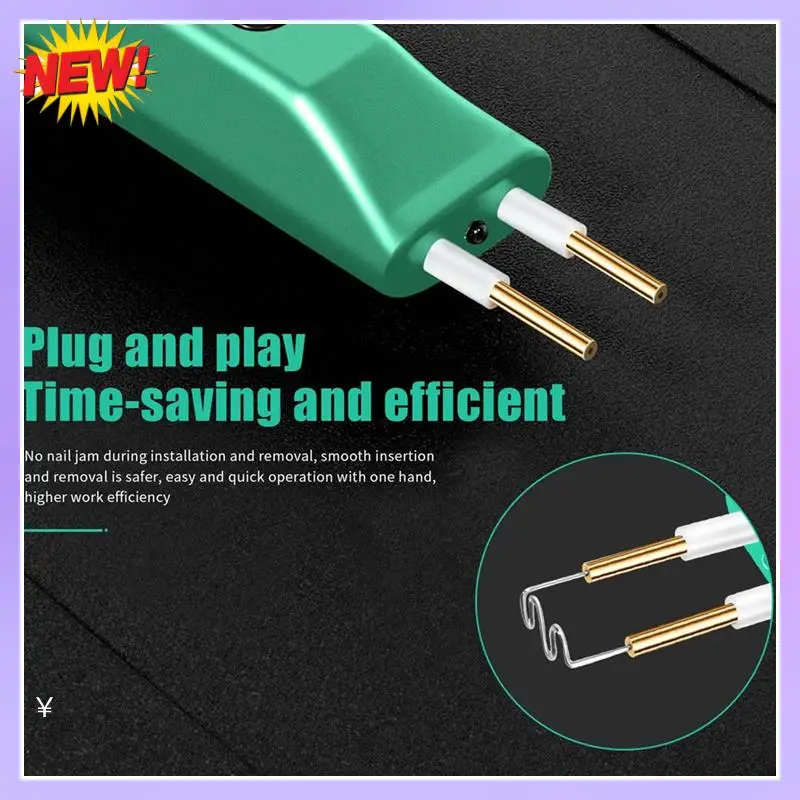 

T24C 2 In 1 Plastic Welder Kit 100W Portable MINI Hot Plastic Crack Repair Tool Repair Of Automobile Bumper 200 Weding Nails Gre