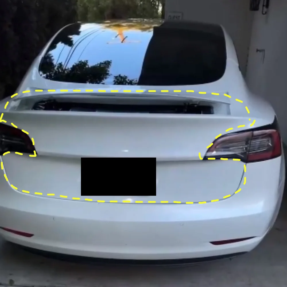 

Car Electric tail wing For Tesla Model 3 modified Tailgate Electric rear spoiler Car Accessories