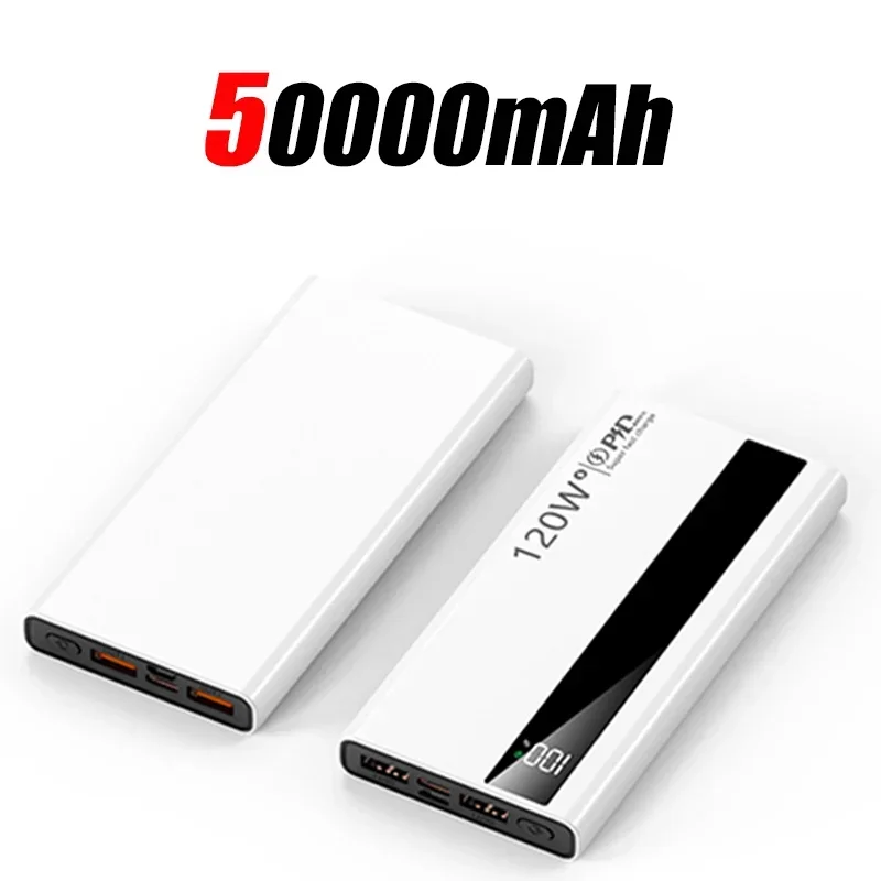 120W supersnelle oplaad-powerbank 200000 mAh draagbare powerbank met ultragrote capaciteit en digitaal LED-display voor Samsung Xiaomi