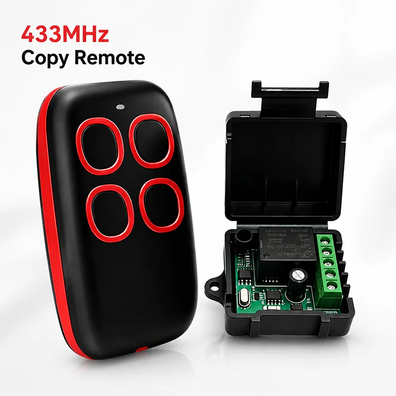 433.92MHz Universal Remote Cloner for Garage Gate, Fixed Code Duplicator Copies Opener Commands