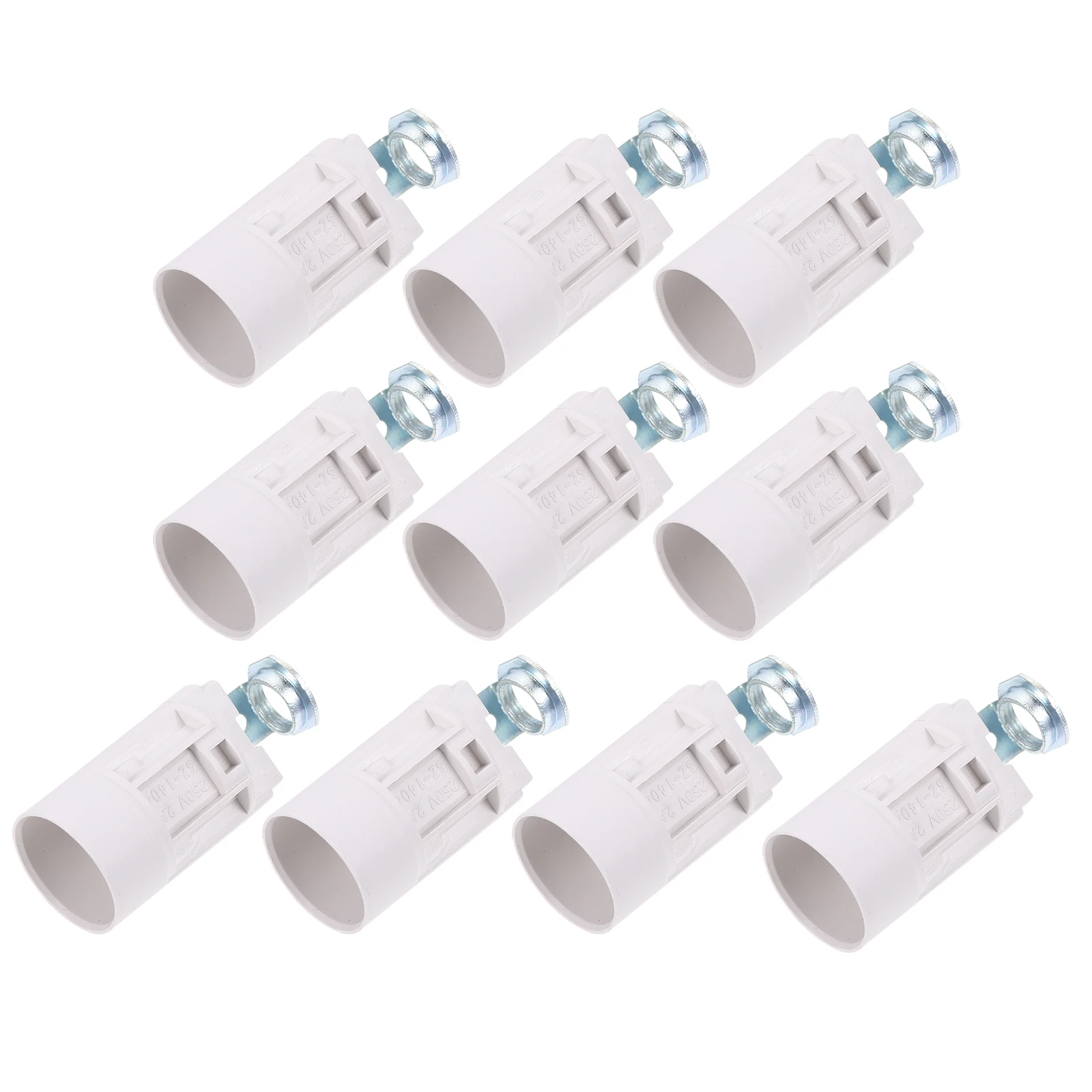 

10pcs E14 Lamp Holder White Plastic Socket Light Base Candelabra Bulb Home Fixture Safe Durable High Quality Lighting