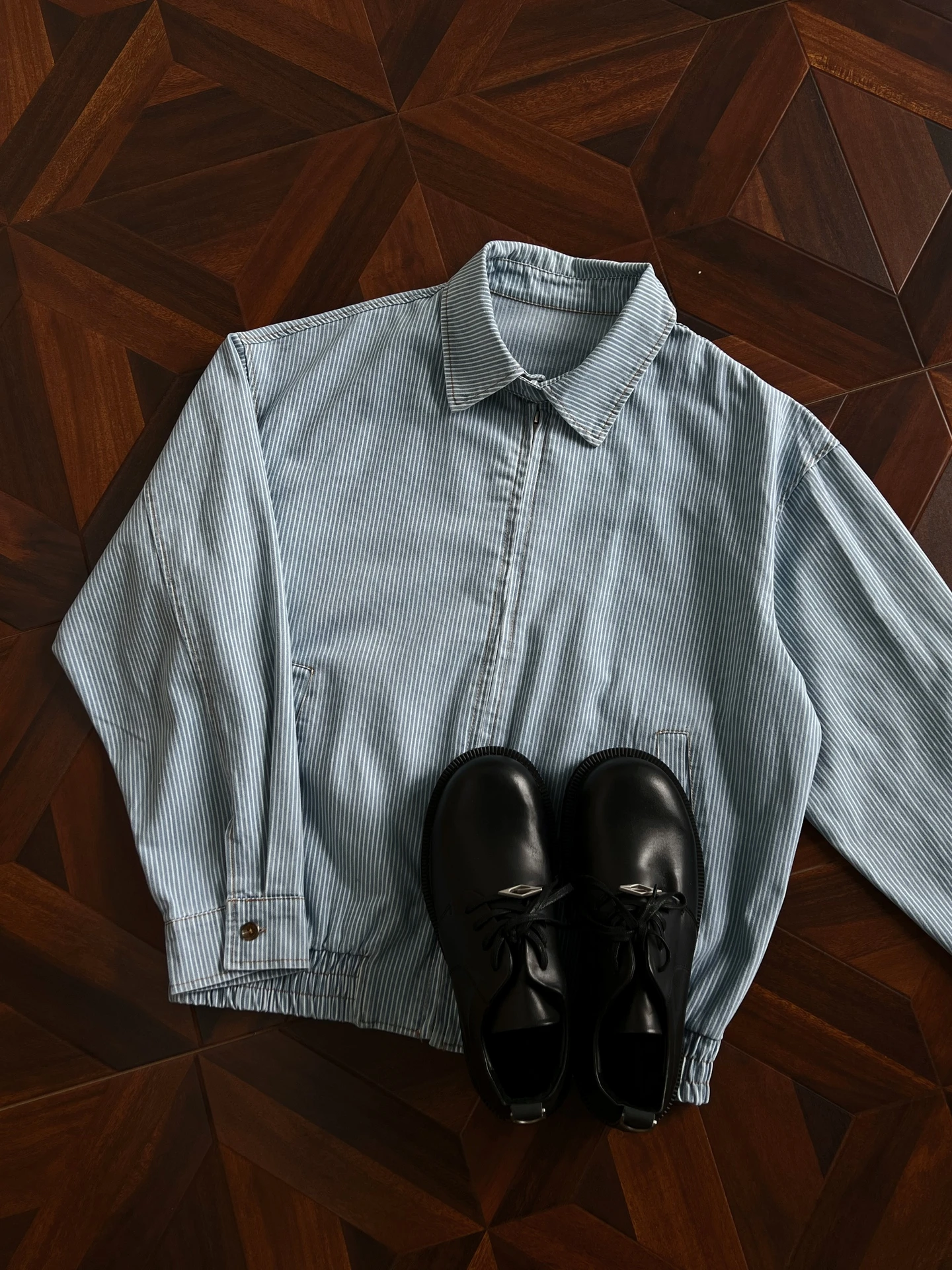 

Универсальная свободная верхняя одежда Cleanfit Plaid ort Jaet с воротником для мужчин и женщин, в стиле ретро-американский, из смесового хлопка, для молодежи