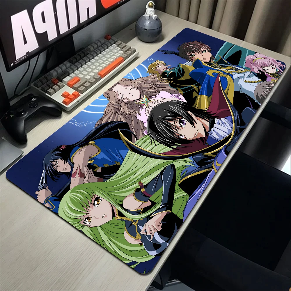 Anime C Code Geass Lelouch of the Rebellion Mousepad With Pad gaming accessories Prime Gaming XXL Keyboard Pad Stitch Padding Ma