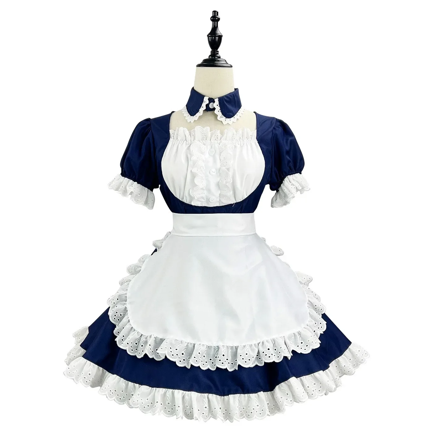 Women Cosplay Costumes Sexy French Maid Lolita Dress Halloween Party Alice Waitress Role Play Uniform Plus Size