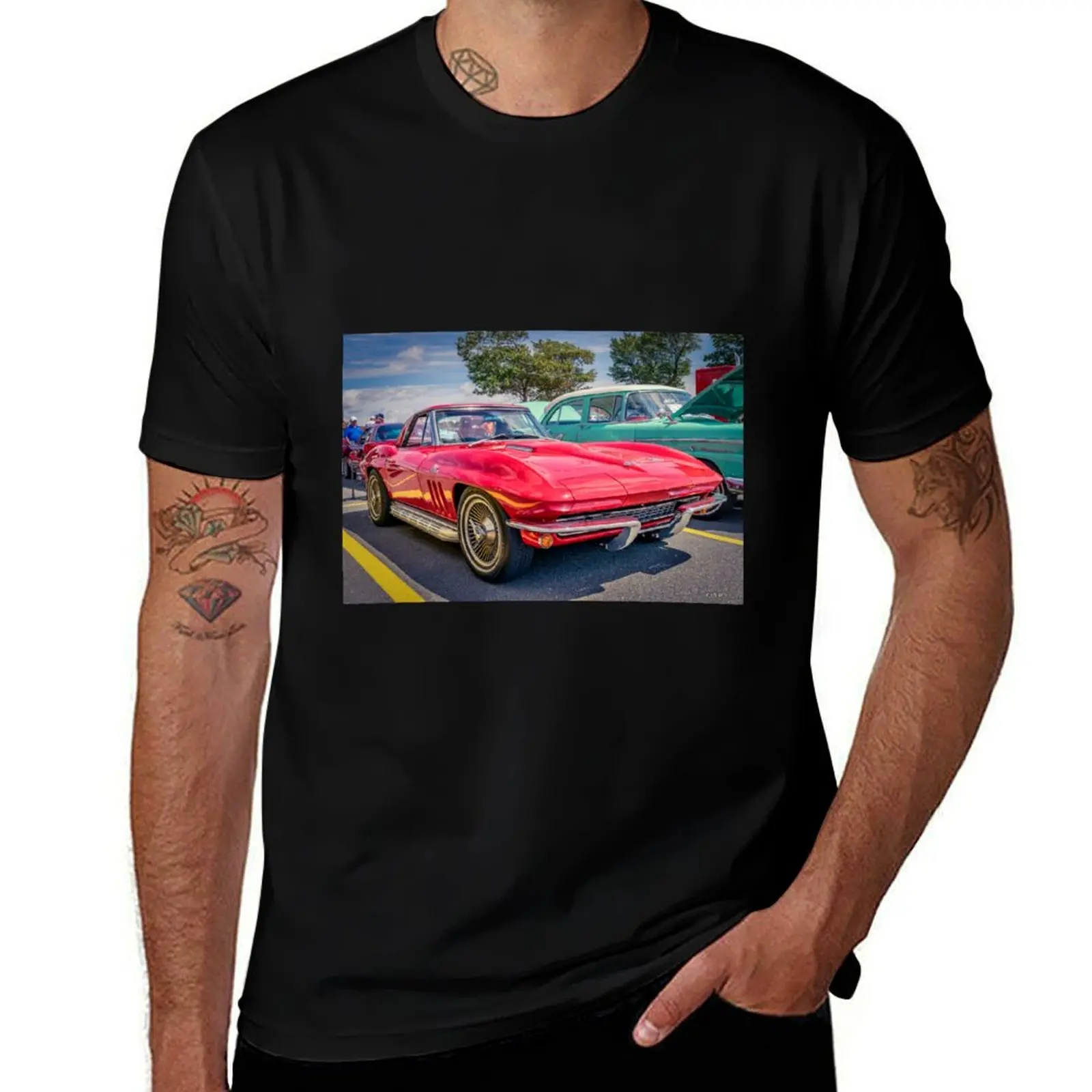 1966 Corvette Sting Ray C2 convertible T-Shirt Big and Tall Loose Fit T-Shirt