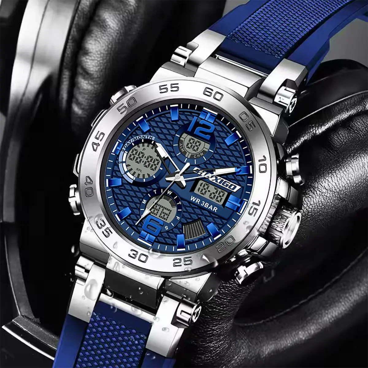 

CHAXIGO sports electronic watch men's multi-function display fashion casual watch high-value watch