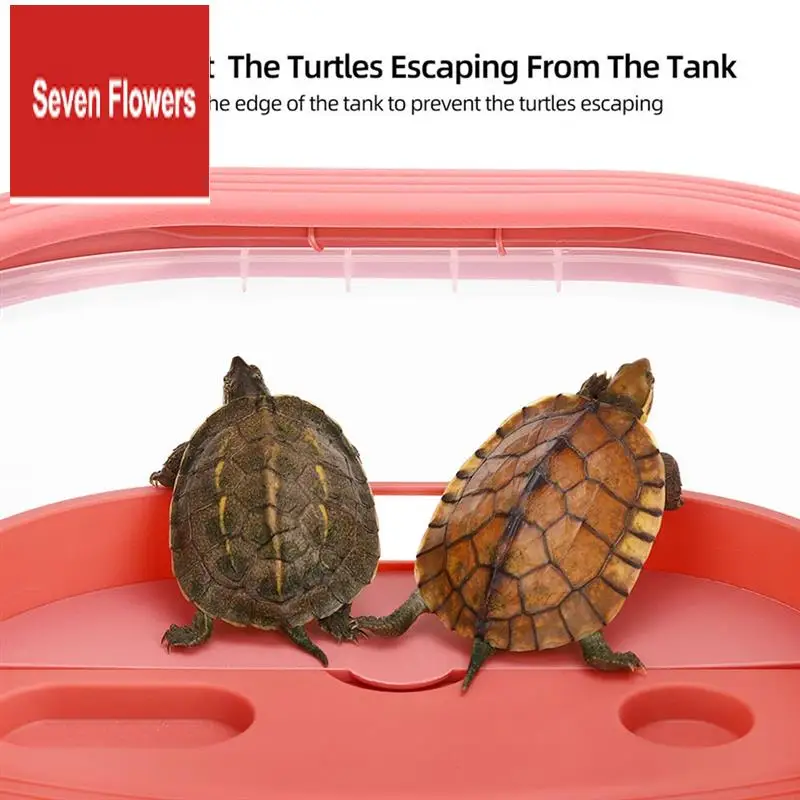 

A84Z-Turtle Tank For Home Use With Sun Terrace Fish Turtle Mixed Breeding Tank Reptile Aquarium Tank