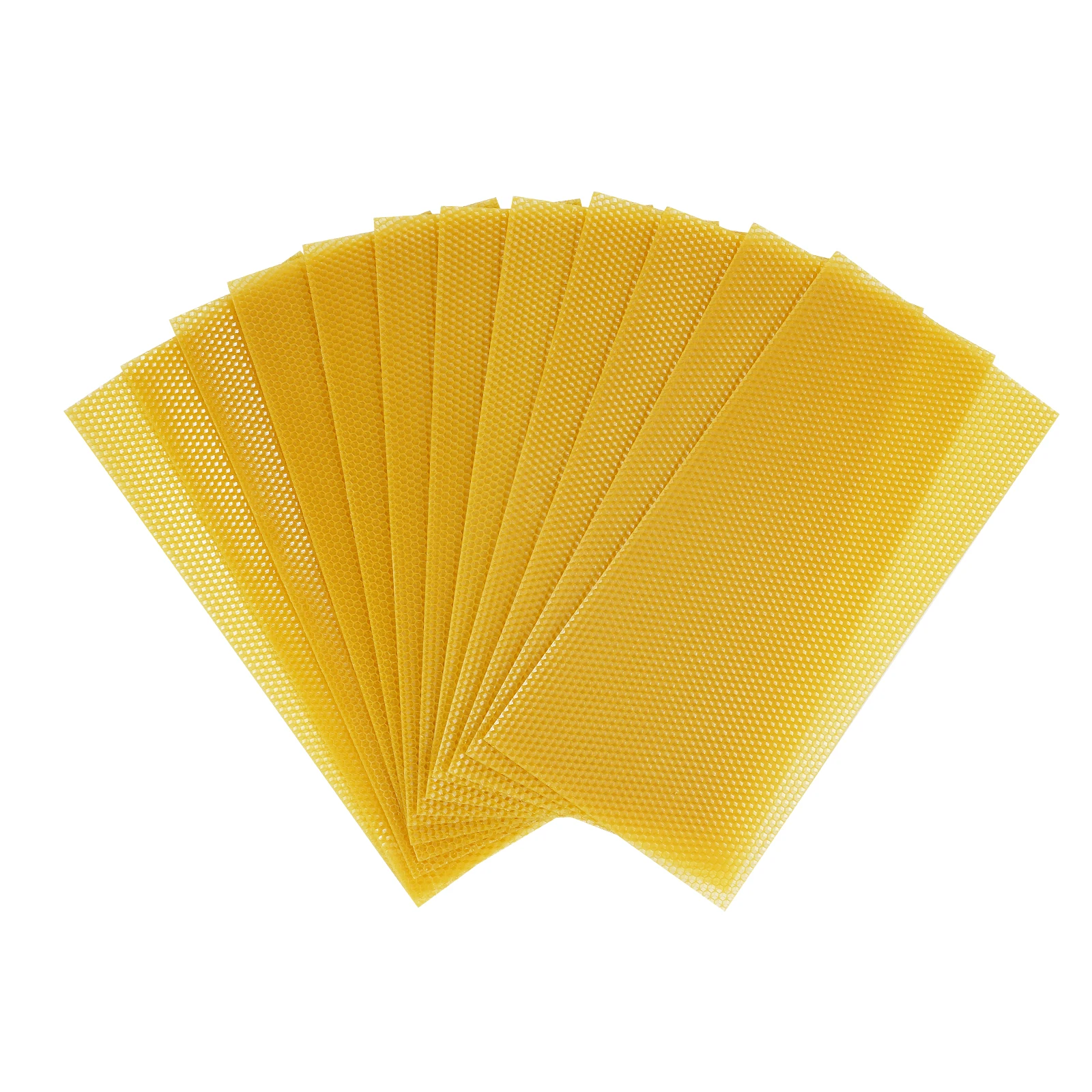 30 قطعة صفائح شمع العسل الطبيعي ورقة العسل خلية خلية النحل الإطار الشمع الأساس لصنع الشموع الحرفية تربية النحل DIY بها بنفسك لوازم