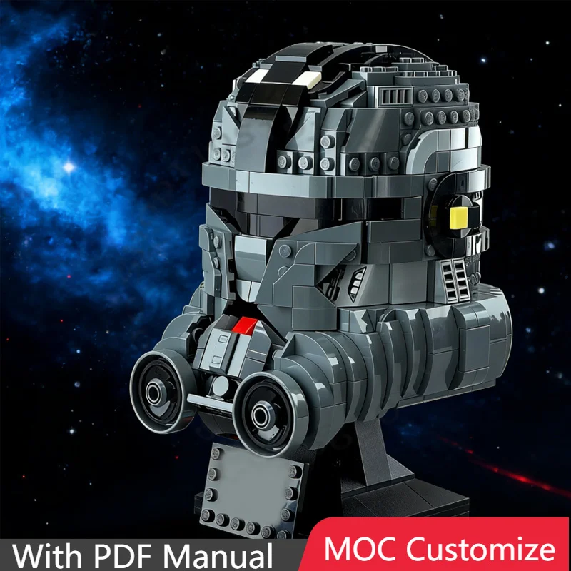 

900 PCS Custom Helmet Model Bad Batch Helmet MOC Customize Modular Building Block Design Model Creative DIY Assembly Toy Gift