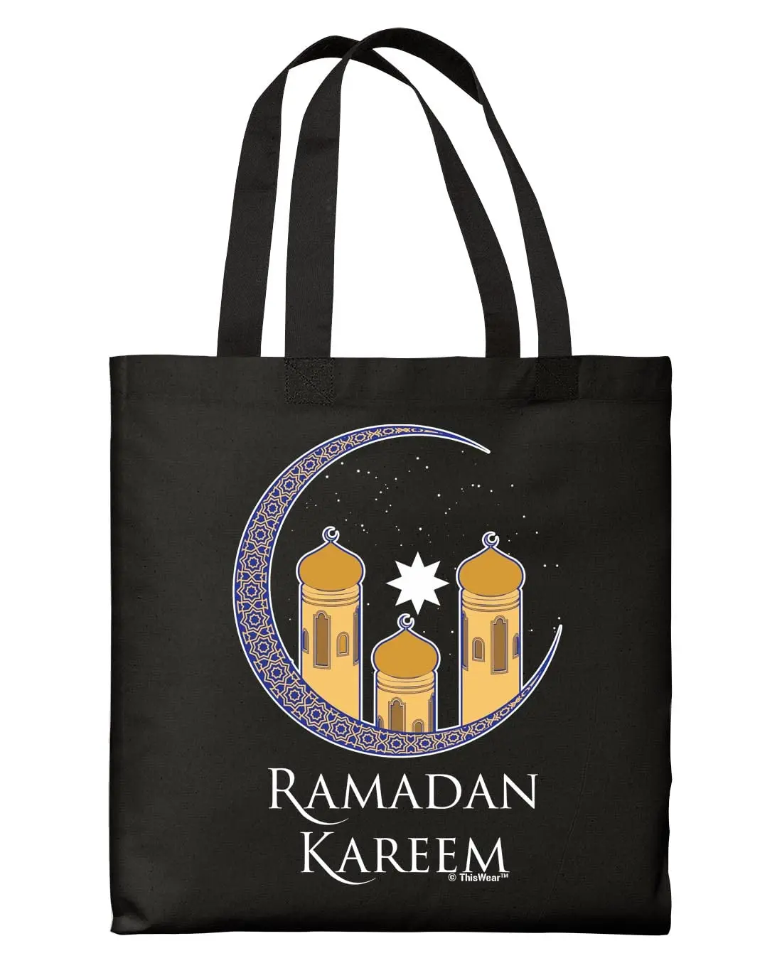 Ramadan Gifts for Women Ramadan Kareem Have A Generous Ramadan Eid Black Handle Canvas Tote Bag