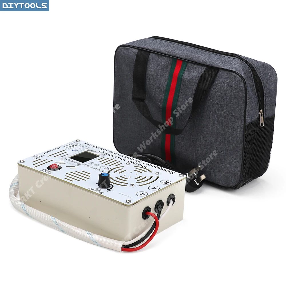Frequency Conversion Air Conditioner Compressor Detector AC 200-240V HVAC Refrigeration System Tester with LCD Display Inverter