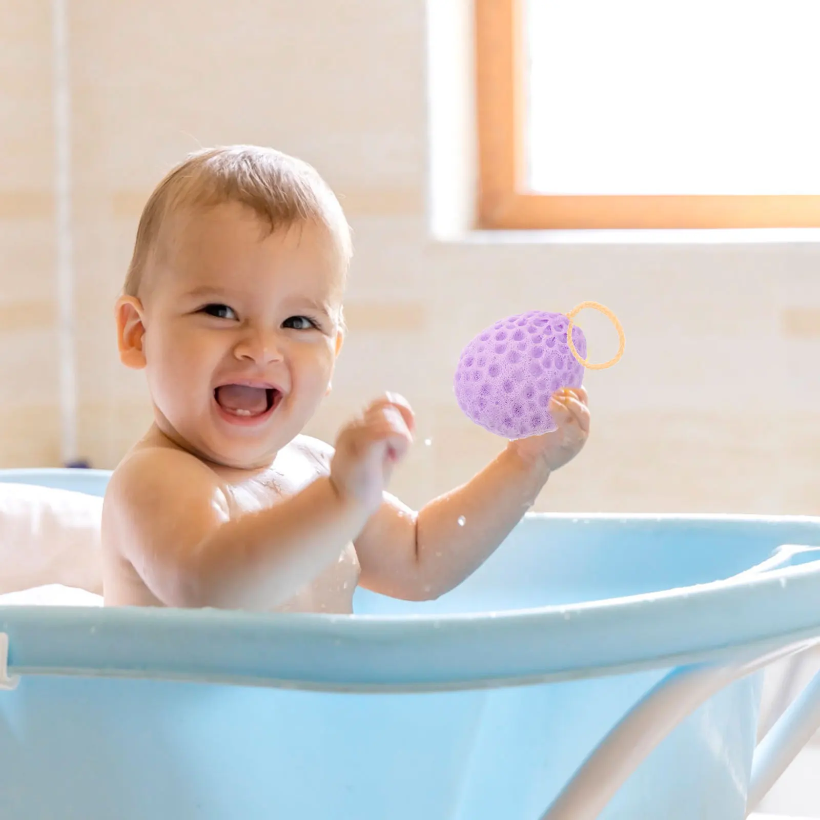 

6pcs Bath Sponge For Honeycomb Body Wash Scrubber Exfoliating Shower Sponge Skin Cleaning Bathroom Supplies