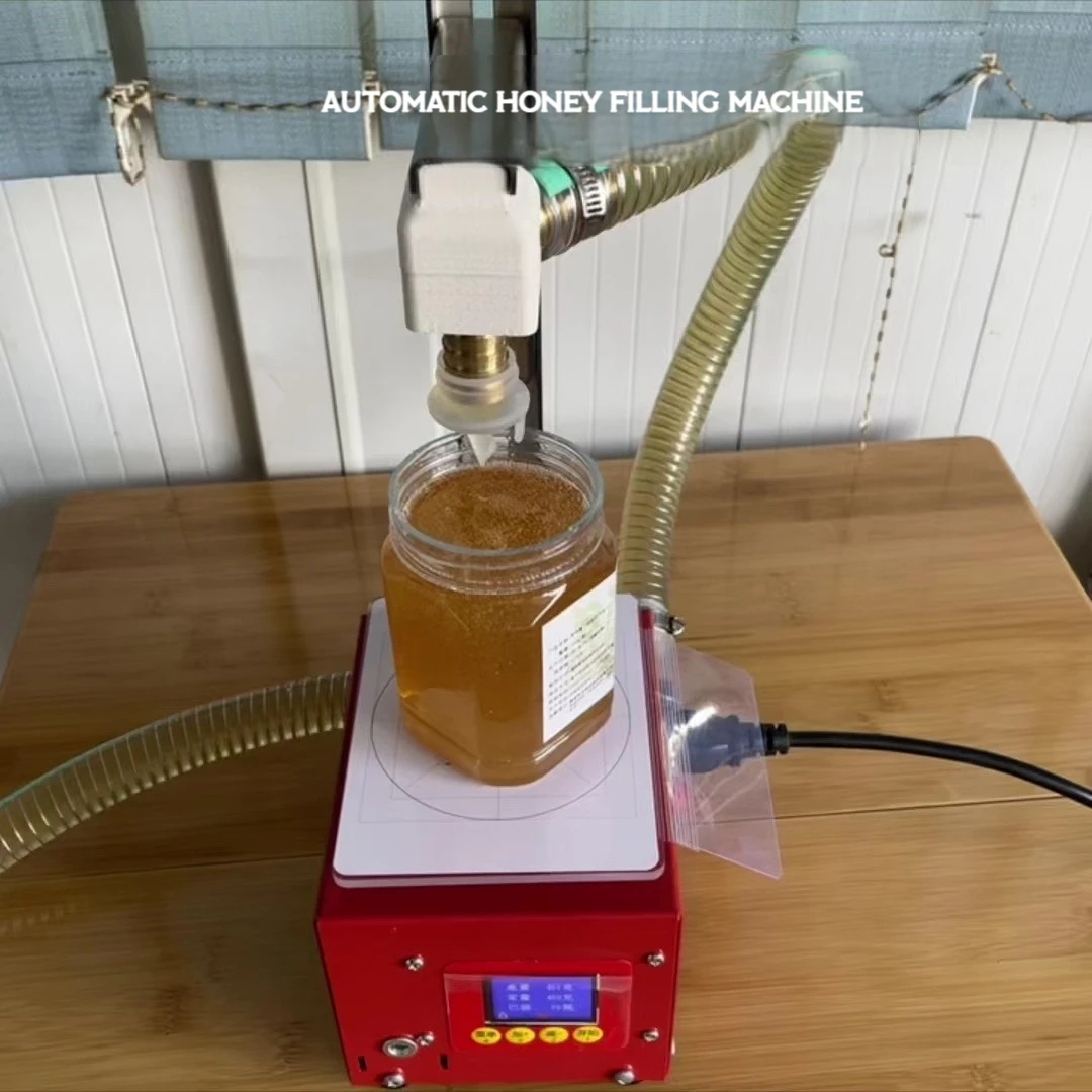 3kg 5kg Electric Paste Honey Filling Machine Gear Pump Automatic Viscous Liquid Paste Filler Weighing Type Filling Machine