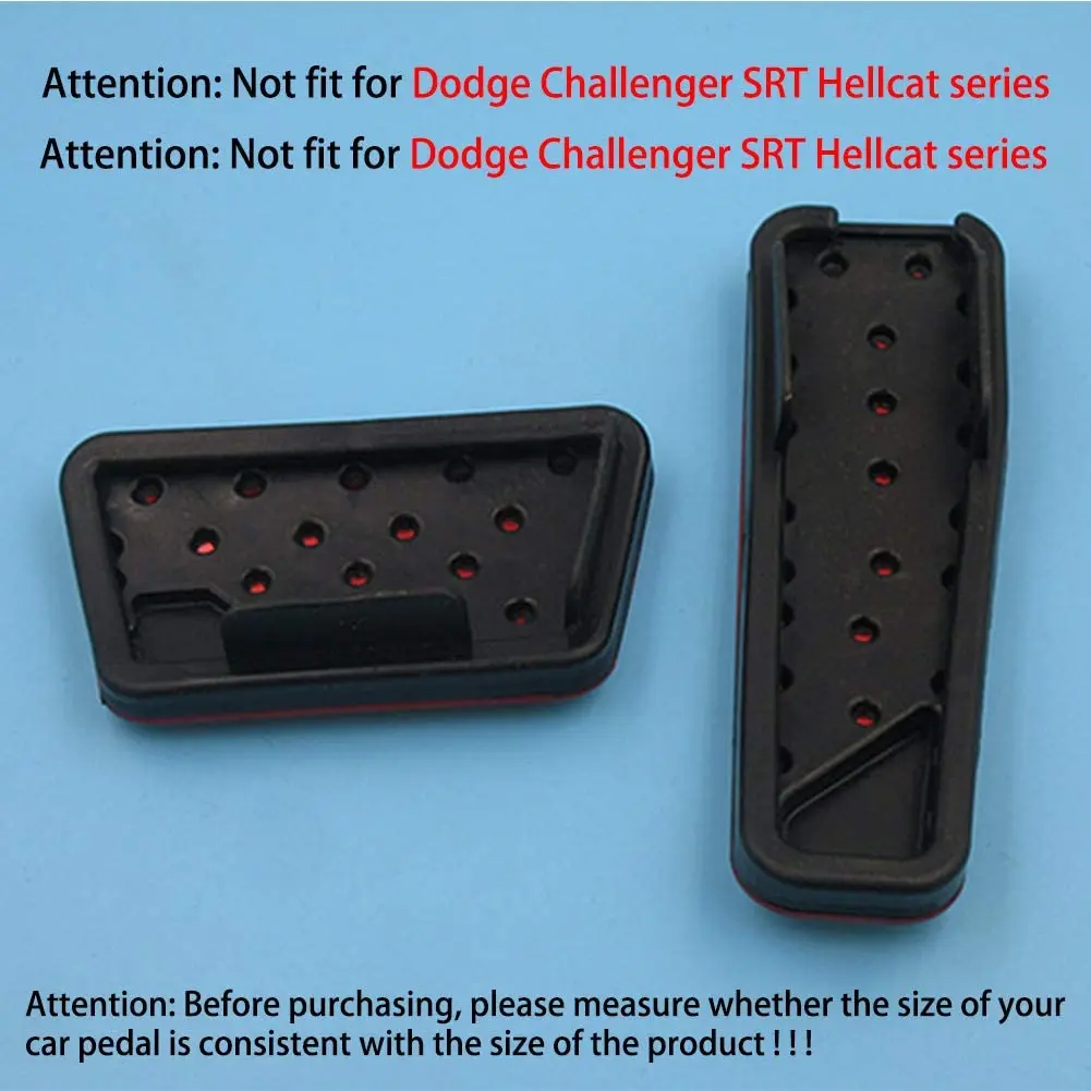 Super Sale Car Aluminum Pedal Cover for Dodge Challenger Charger Chrysler 300 300C Brake and Accelerator Pedal Accessories, Red