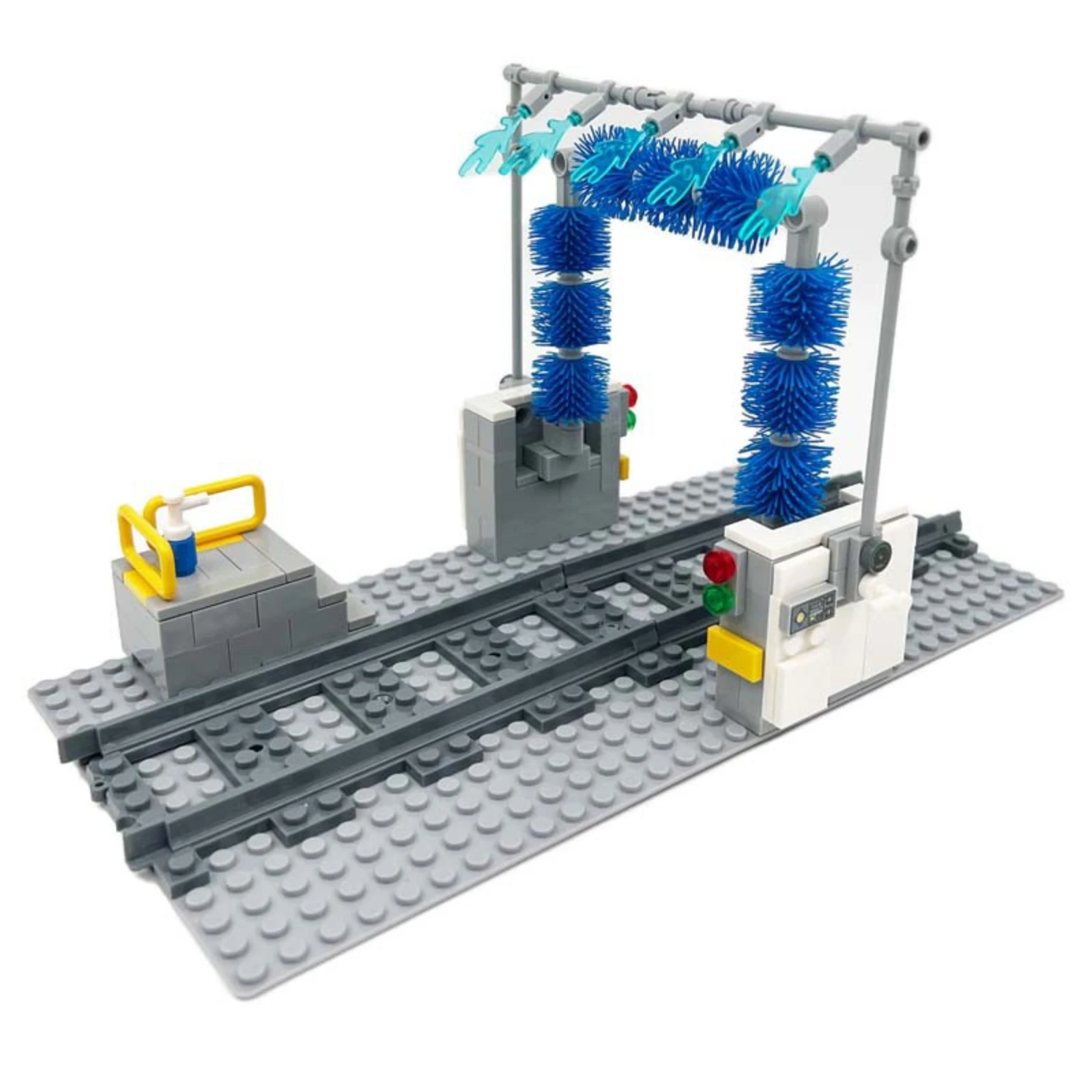 

1 set of Car and Train Wash Track Building Block Set