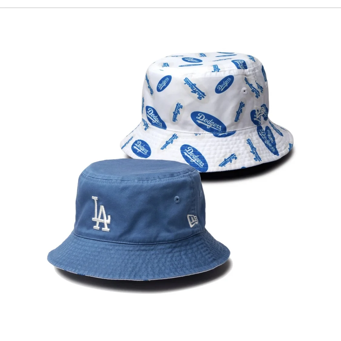 double-sided-wear-fisherman-hat-los-angeles-dodgers-cap-casual-style-embroidered-flat-top-wide-brim-hat-unisex-sun-protection