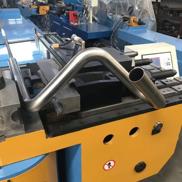 Máquina dobradeira de tubos semiautomática hidráulica CN-50 personalizada, energia elétrica para serviços extras de alumínio e aço inoxidável em