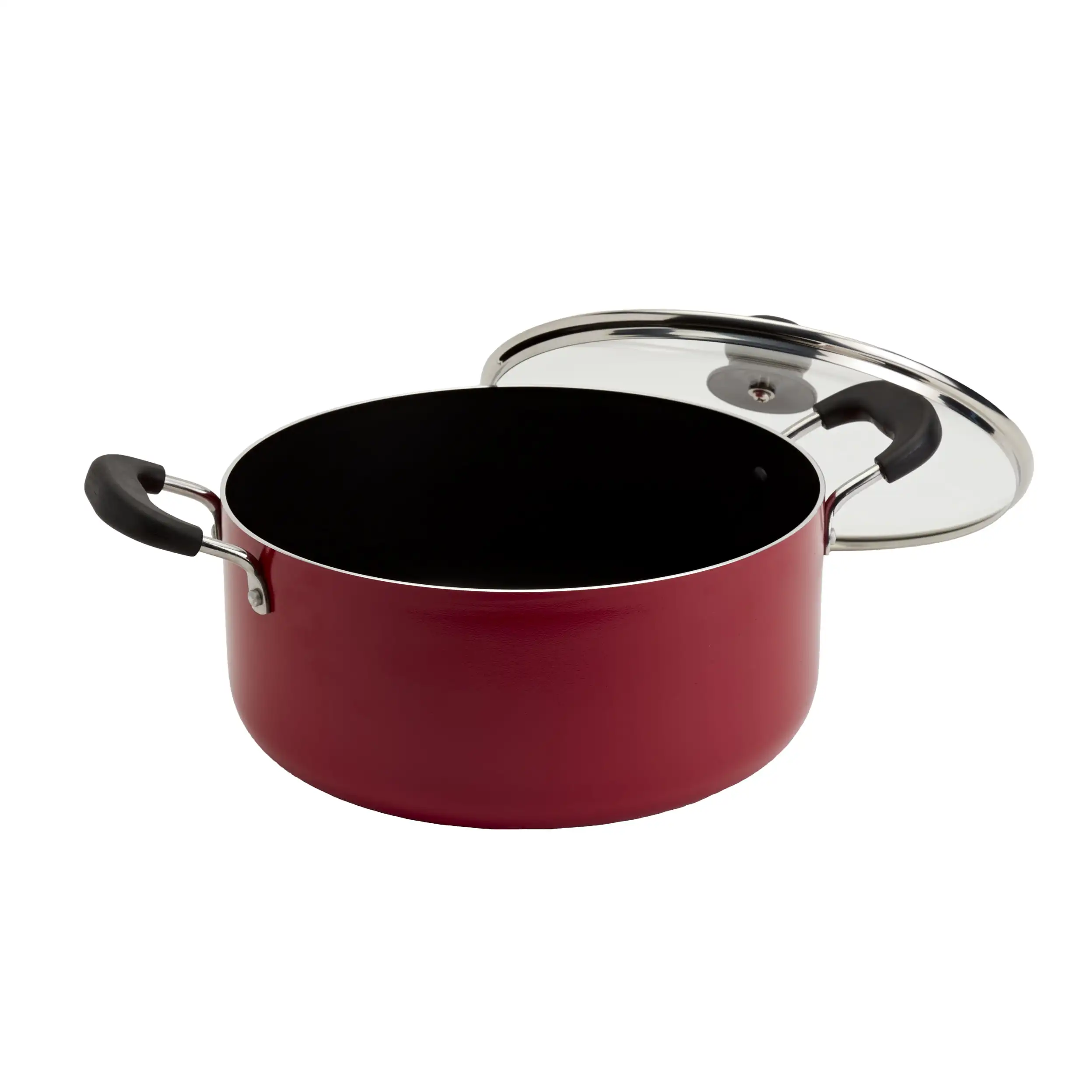 

8Qt Nonstick Aluminum Covered Family Cooker Soup Stock Pot, Red
