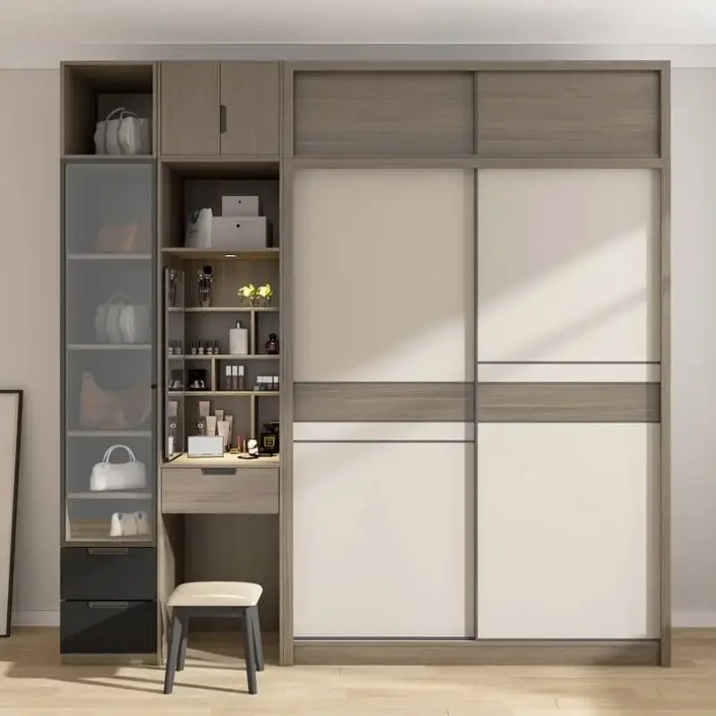 

Sliding Doors Drawer Wardrobes Organiser Elegant Home Luxury Clothes Wardrobes Bedroom Wooden Quarda Roupra House Accessories