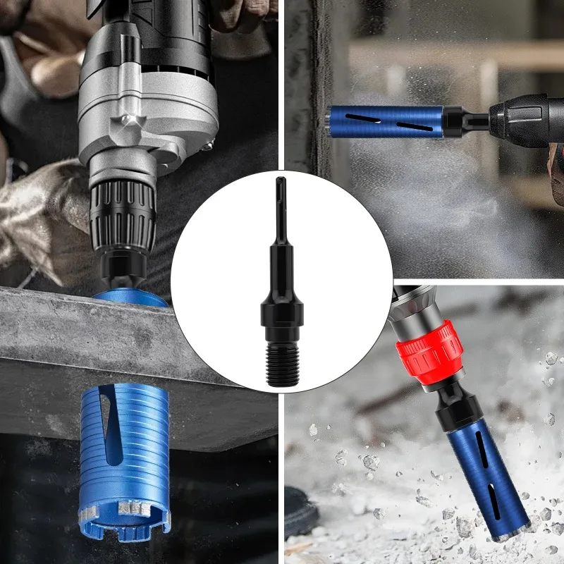 Used for rotary power tools, core drill bit converters, 1-1/4 inch-7 male thread to SDS and concrete core adapters