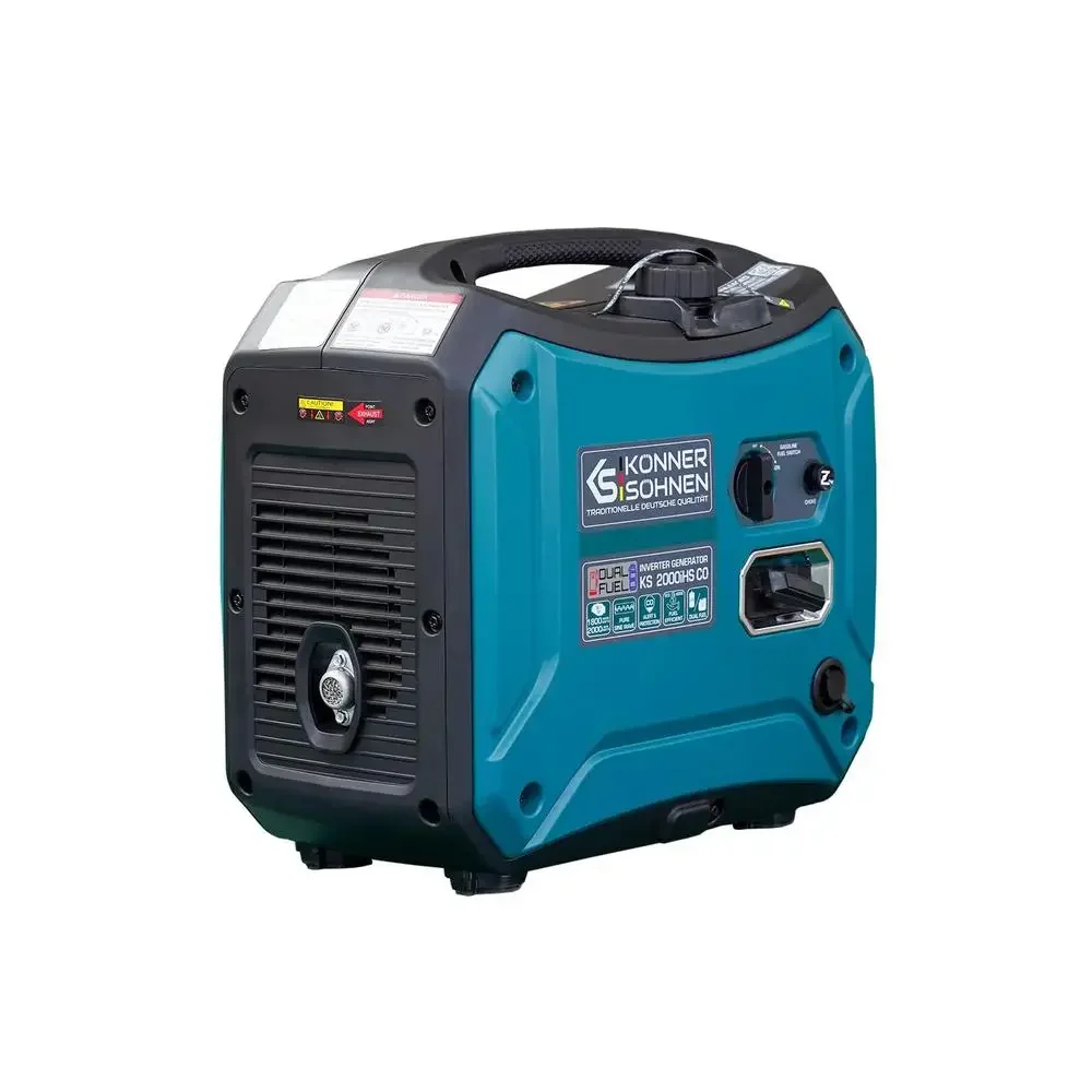 Portable Inverter Generator 2000W Dual Fuel 120V Super Quiet Lightweight CO Sensor