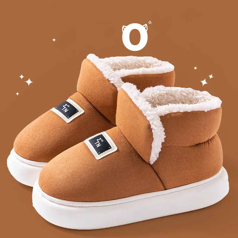 Eyriphy Winter Women Boots New Fashion Cotton Boots Outdoor Snow Boots For Women Soft Sole House Shoes Non-Slips Female Boots