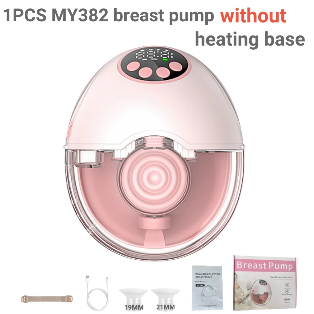 Borstkolf Elektrisch handsfree BPA-vrij met verwarming en UV-sterilisatiedeksel Optionele draadloze upgrade Draagbare borstvoedingspomp
