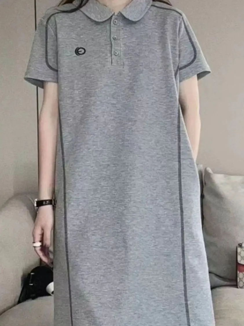 

Большие размеры Ne ort Sve Dr Женская повседневная летняя юбка трапециевидной формы прямого кроя в Корейском стиле с вышивкой ветра