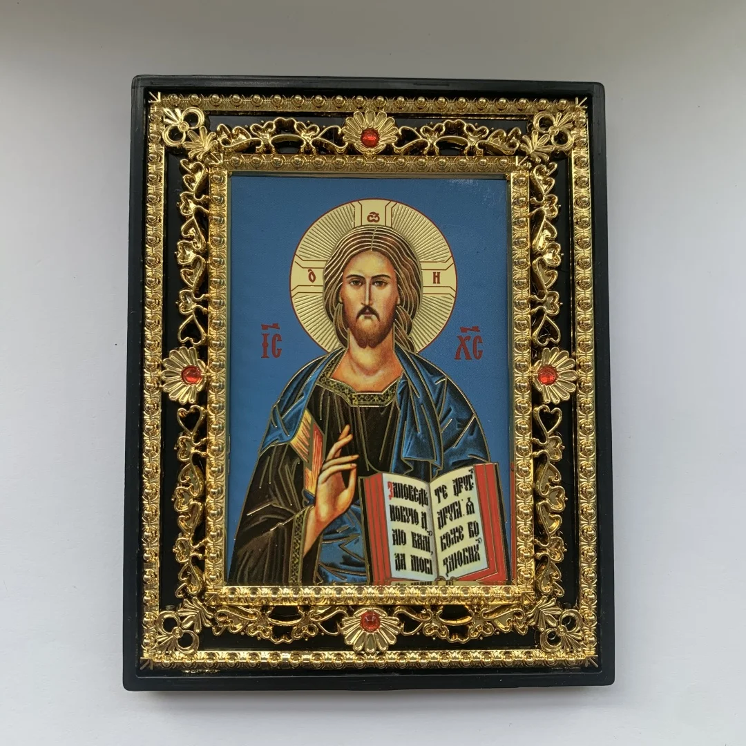 Plastic Virgin Mary Icon Orthodox Jesus Home Decoration Catholic Religious Easter Christmas Ornament