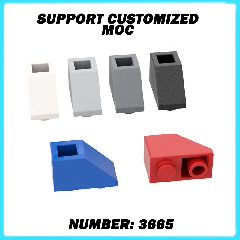 

50 шт. 3665 наклон перевернутый 45 2x1 кирпичи игрушка для технических строительных блоков MOC, совместимые высокотехнологичные аксессуары