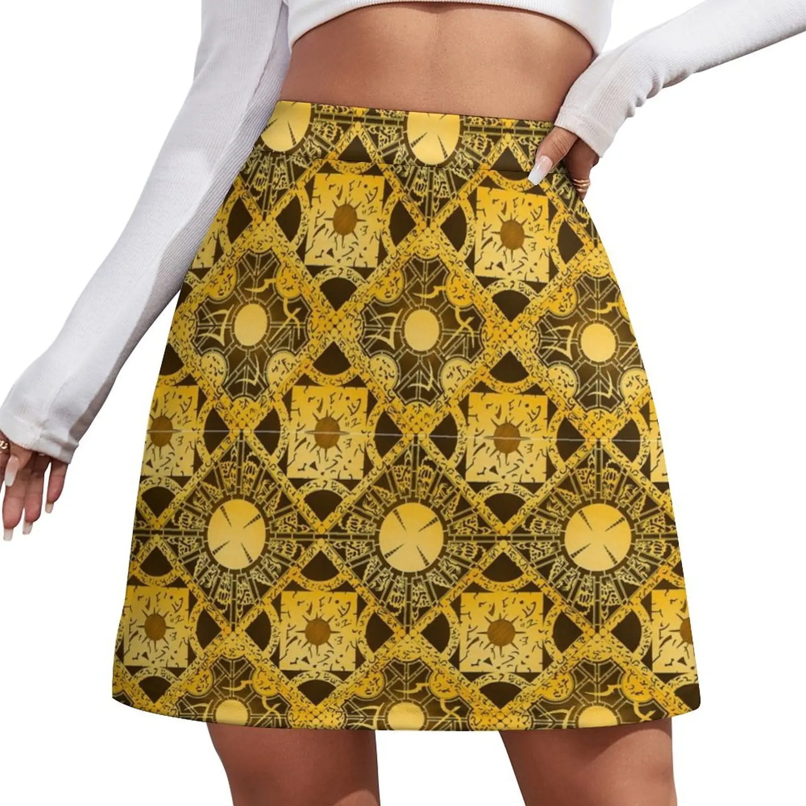 

Короткая юбка Lament Configuration Pattern Mini Skirt, женские юбки, комплект юбок, женское платье