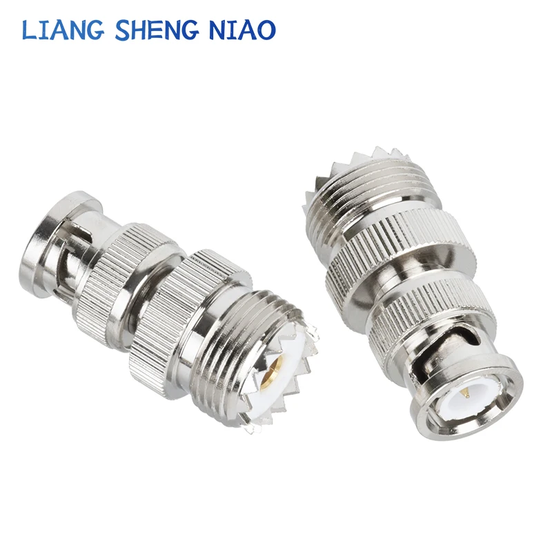 1pcs UHF PL259 SO239 TO BNC Connector UHF Female Jack To BNC Male Plug RF Coax Connector Straight Adapter SL16 Crossover sub