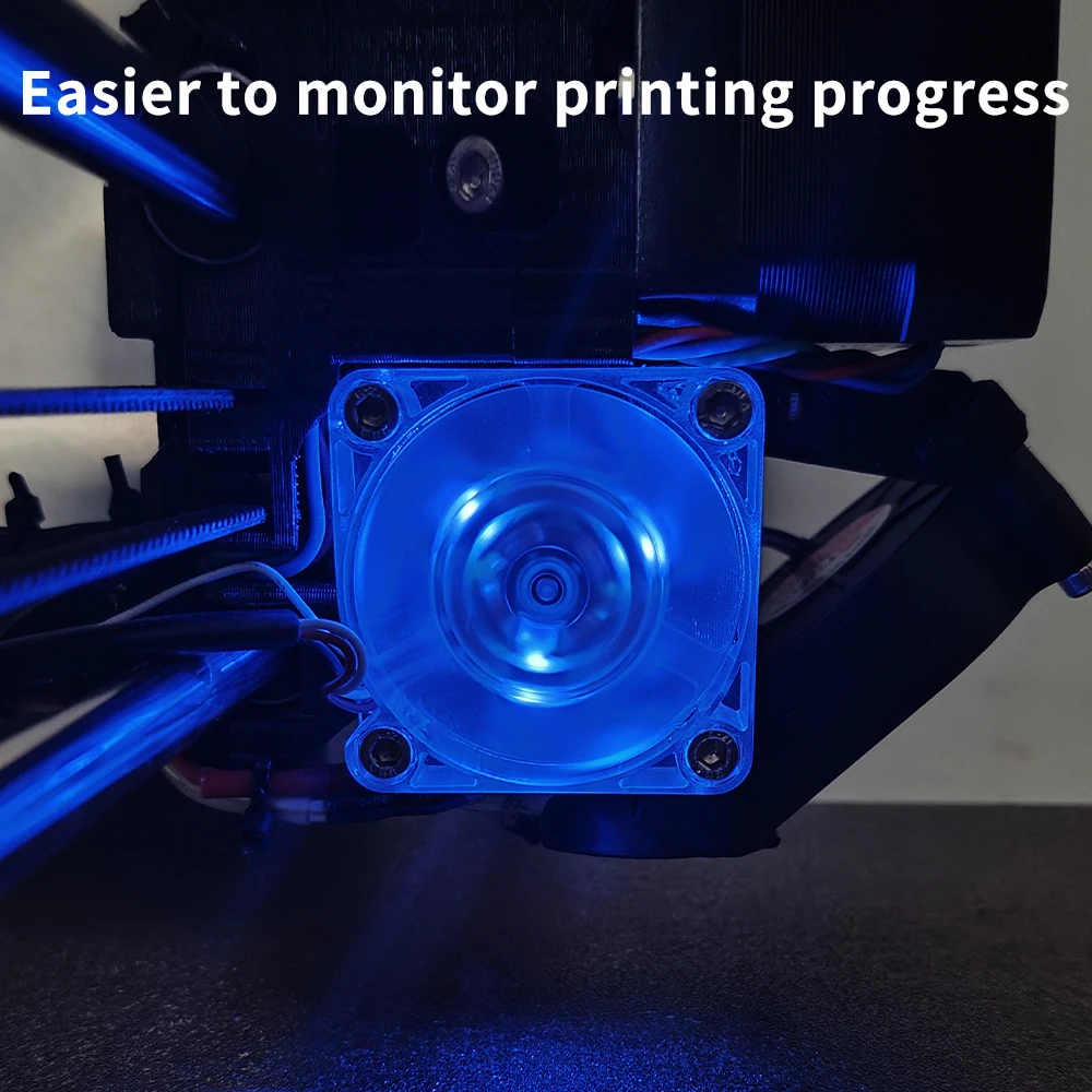 4010 3010 2510 Luminous Hydraulic Fan 12V/24V Luminous Quiet Cooling Fan for Voron Ender Prusa MK3 MK4S 3D Printers