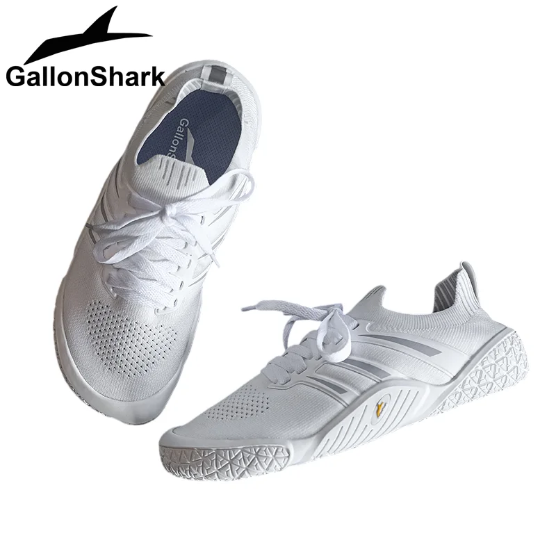 GallonShark Barefoot Shoes, Breathable Knit Gym Sneakers with Non-Slip Sole for Power Workouts